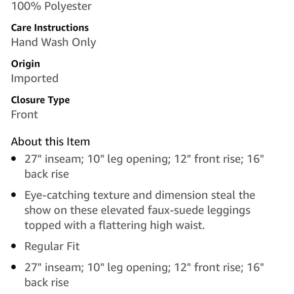 Free People midnight vegan faux suede leggings - Picture 9 of 9